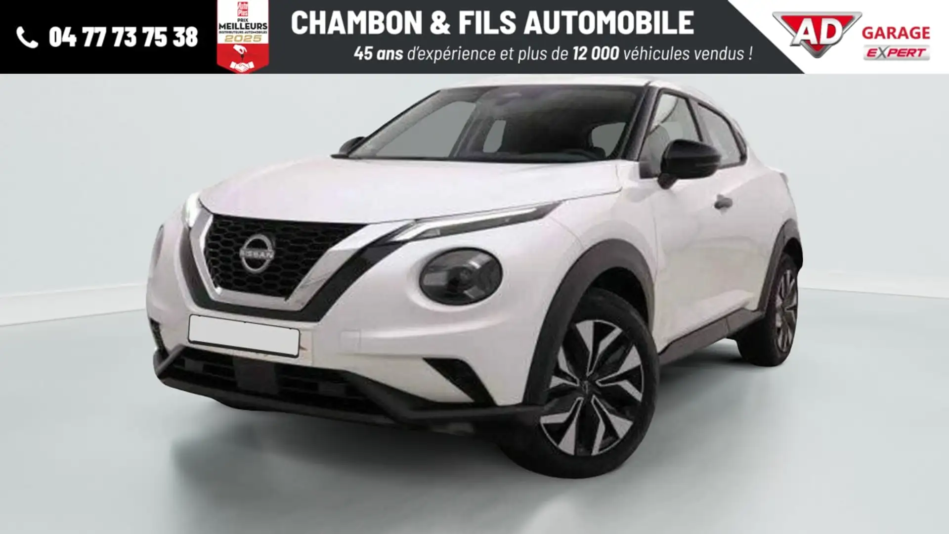 Nissan Juke 1.0 DIG-T 114 DCT Acenta Plus Blanc - 1