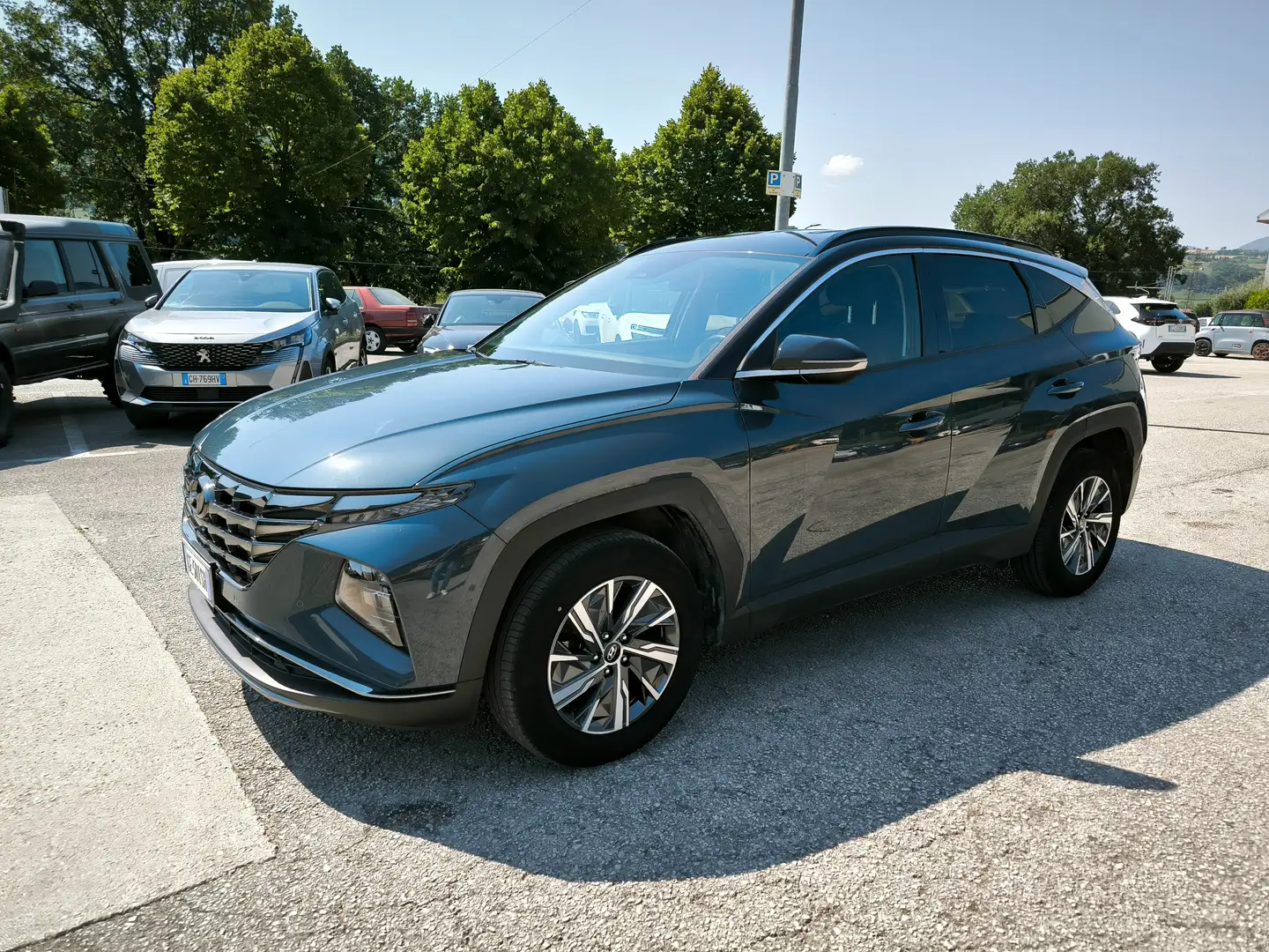 Hyundai TUCSON Tucson 1.6 hev Xtech 2wd auto Grijs - 1