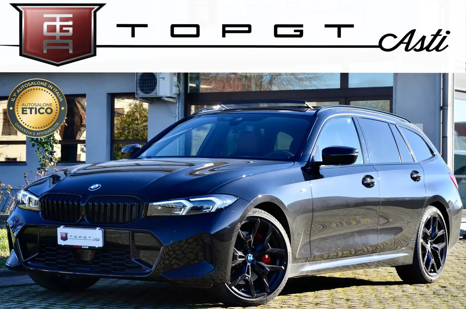 BMW 330 330d Touring mhev 48V xdrive MSport Pro 286cv auto Nero - 1