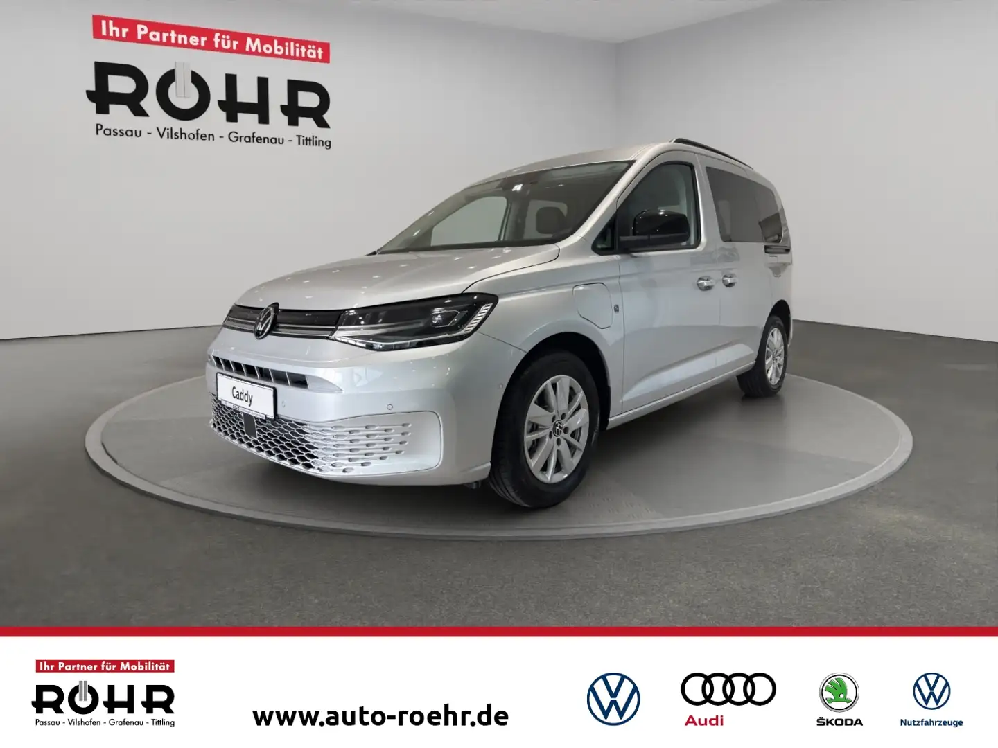 Volkswagen Caddy Life (AHK/Assistenz/Winter) 1.5 l eHybrid 85 kW 19 Silber - 1