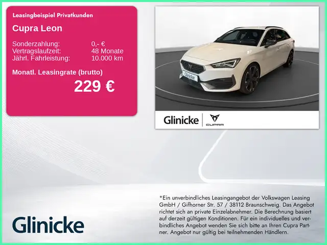 Cupra Leon ST VZ 2.0 TSI AHK LED LM 19" Navi PDC+RFK A