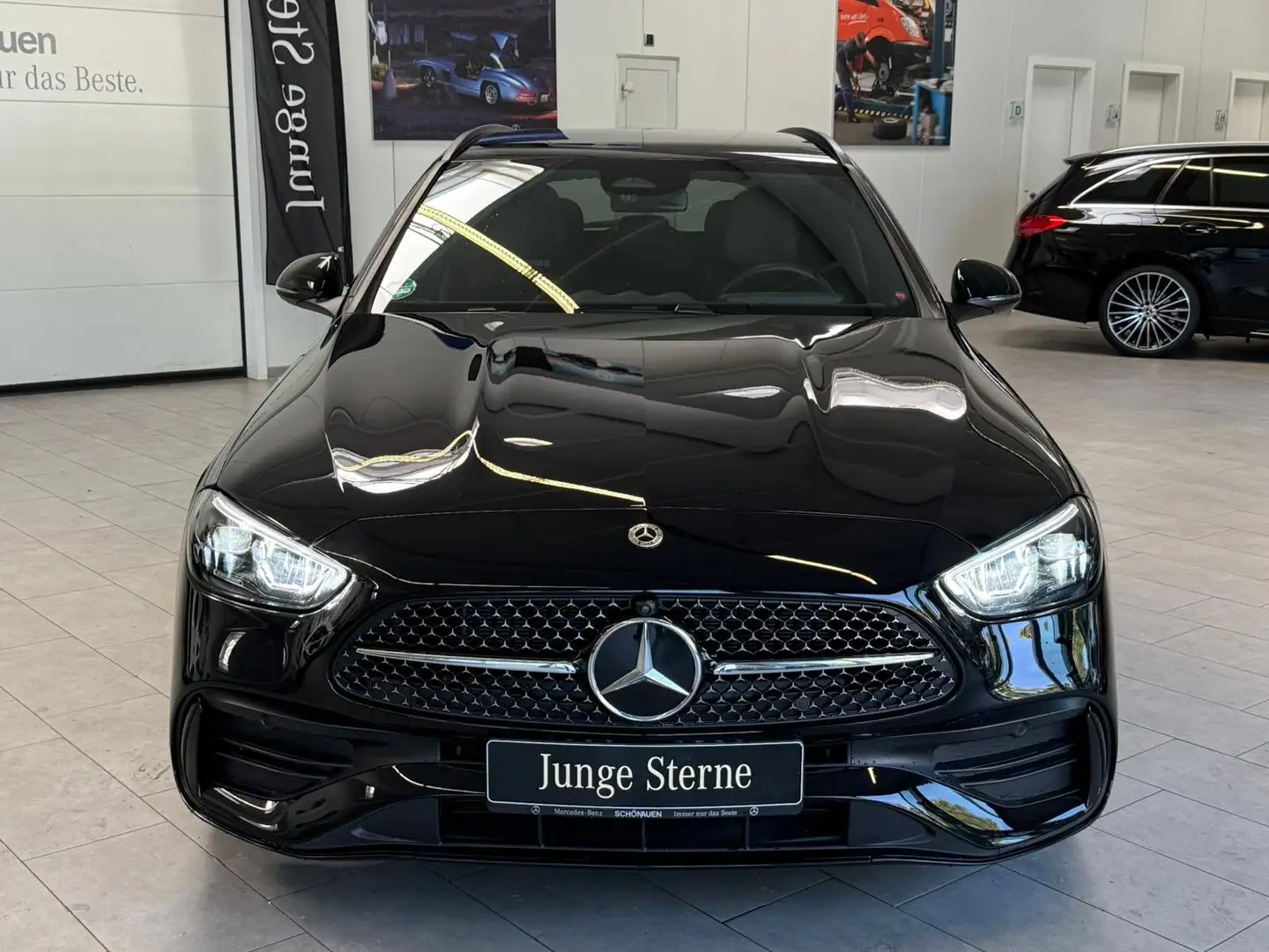 Mercedes-Benz C 220 d T AMG+DISTR+NIGHT+360°+MEMORY+AHK+TOTW Schwarz - 2