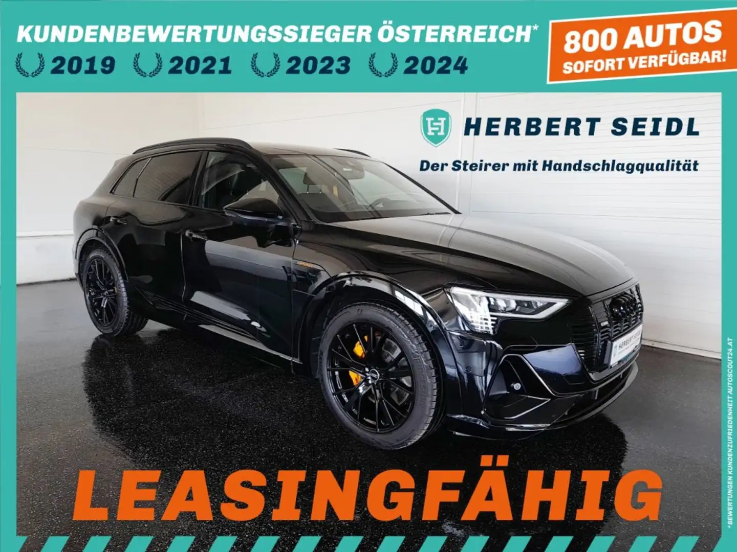Audi e-tron 55 quattro S-LINE BLACK EDITION *NP: € 110.507,-- / MATRIX-LED / 21 ZOLL / NACHTSICHTASSIST / MEMORY / HEAD-UP / B&O SOUN Schwarz - 1