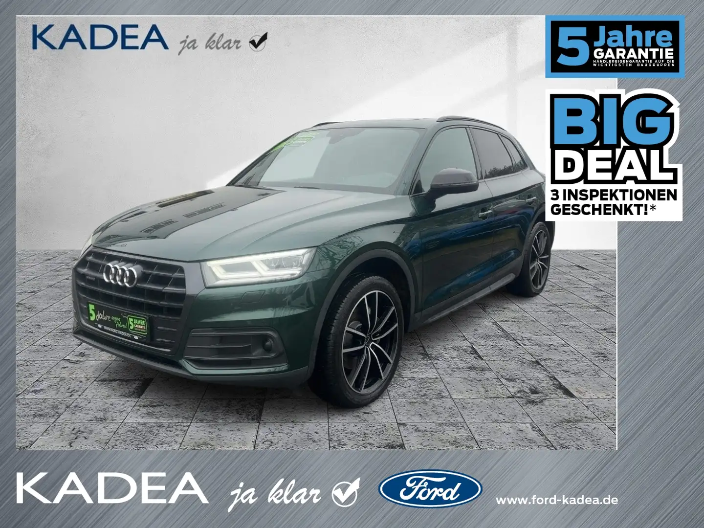 Audi Q5 2.0 TDI quattro Kamera|AHK|Navi|Schiebedach Grün - 1