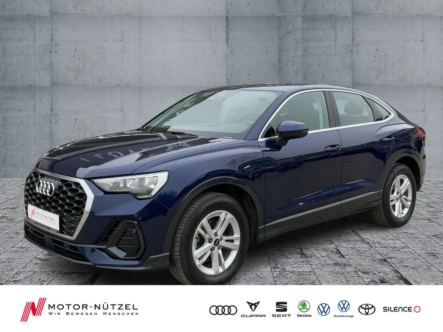 Audi Q3 35 TFSI LED+NAVI+AHK+DAB+SHZ+GRA+VC Blau - 1