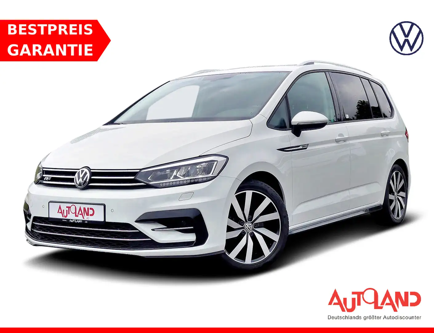 Volkswagen Touran R-Line LED Navi AHK ACC Kamera Bluetooth Weiß - 1