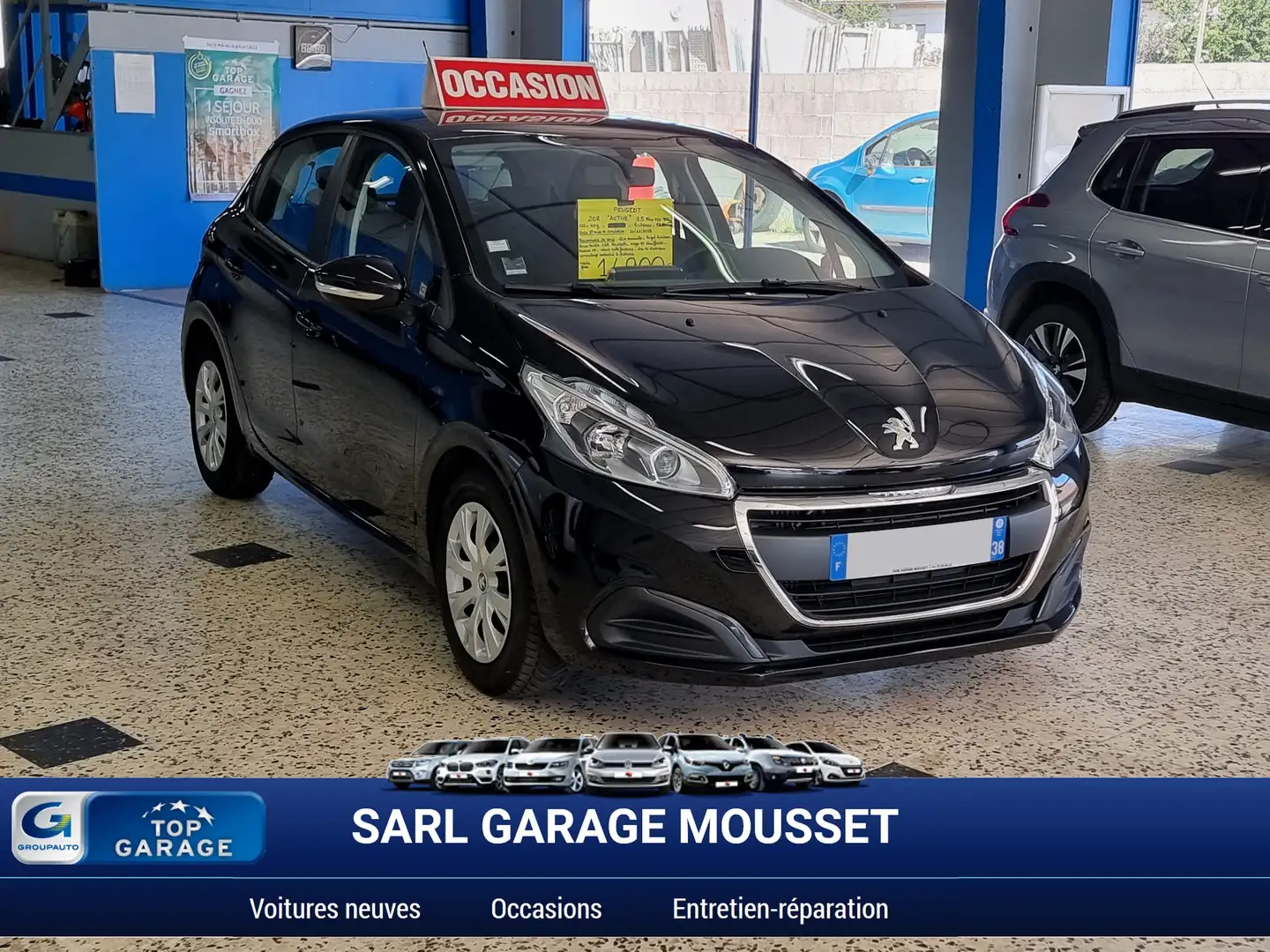 Peugeot 208 BlueHDi 100ch S Negro - 1