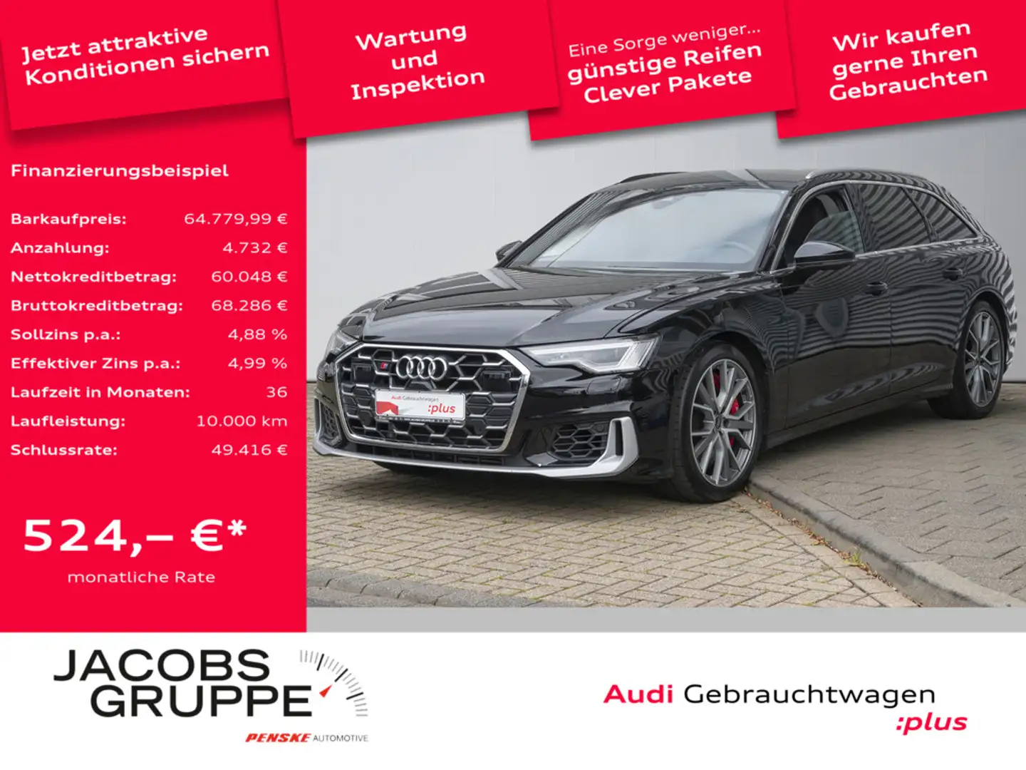 Audi S6 Avant TDI quattro ACC*360°K*RemotePark*Memory*LED Schwarz - 1