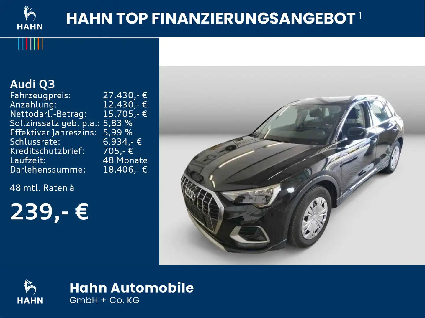 Audi Q3 35 TFSI S-tronic advanced AHK GRA Sitzheizung Zwart - 2