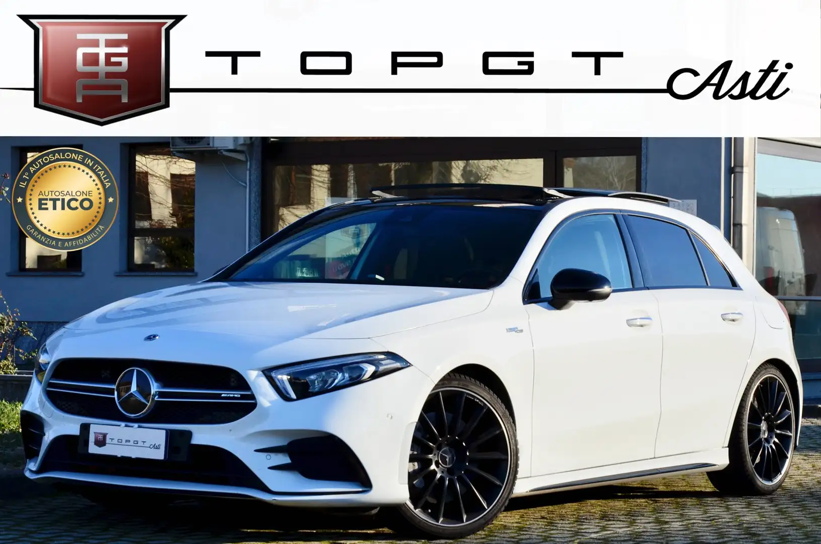 Mercedes-Benz A 35 AMG A 35 AMG 4matic 306cv auto TETTO UNICOPROPRIETARIO Bianco - 1