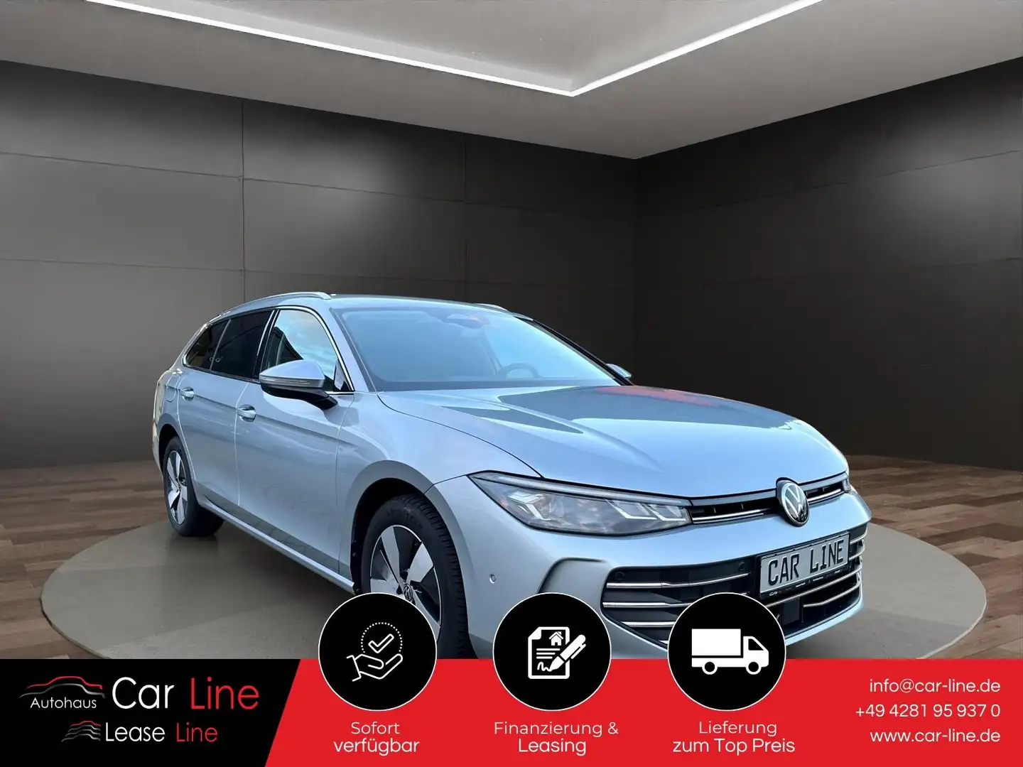 Volkswagen Passat Variant Business 2.0 TDI*DSG*DCC*HuD*AHK Silber - 1