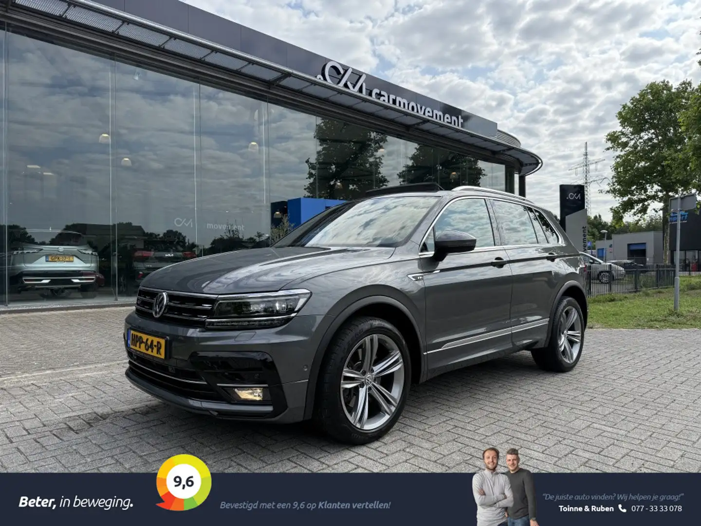 Volkswagen Tiguan 2.0 TSI 180PK 4Motion R-Line DSG | 1ste Eig. | Pan Grijs - 1