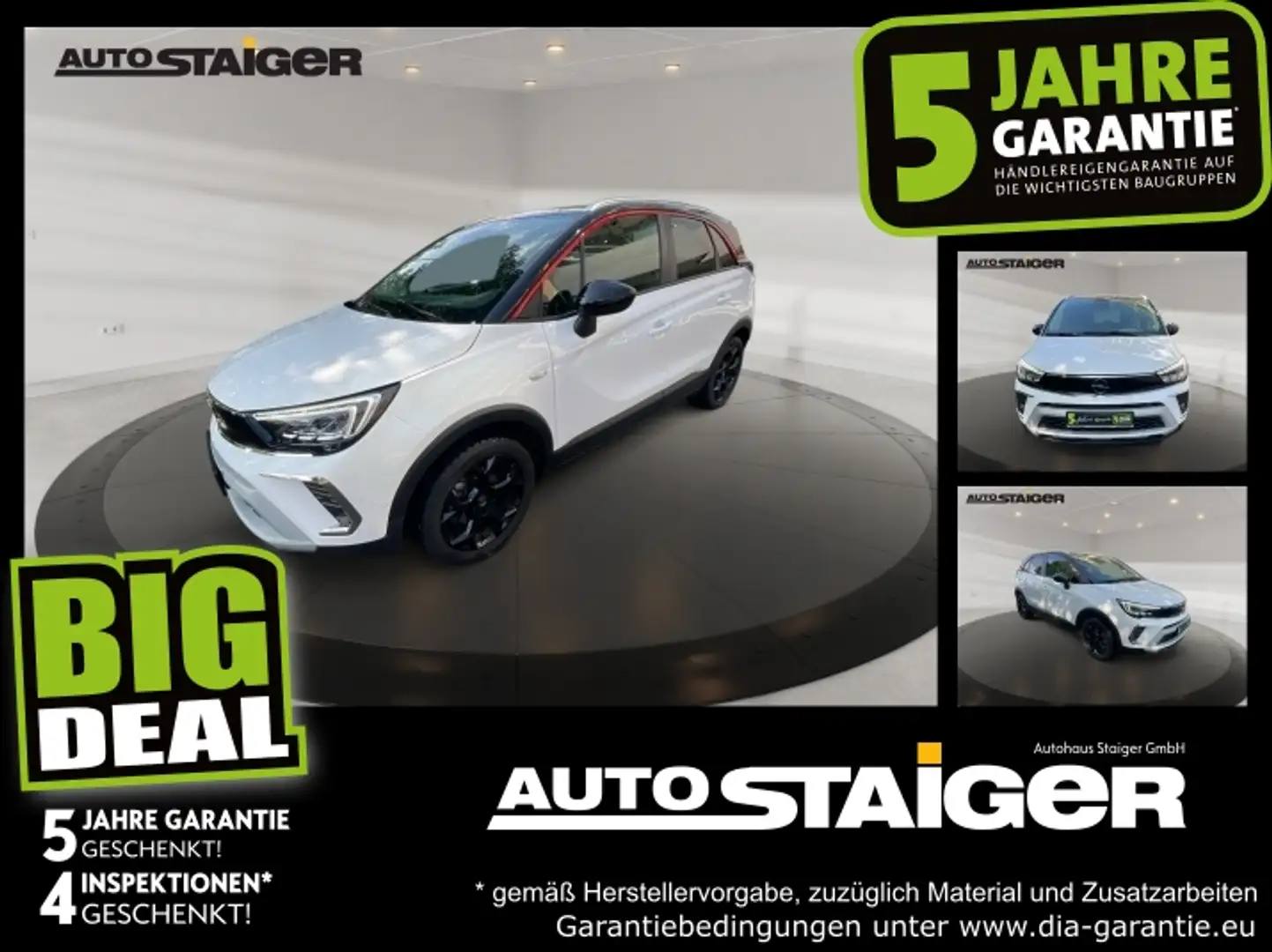 Opel Crossland 1.2 Turbo GS Line LED Navi Klimaauto Wit - 1