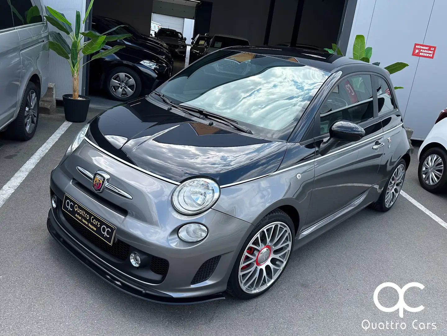 Abarth 595 1.4 T-Jet 135 cCh - Bicolore - Cuir - Clim auto Gris - 1
