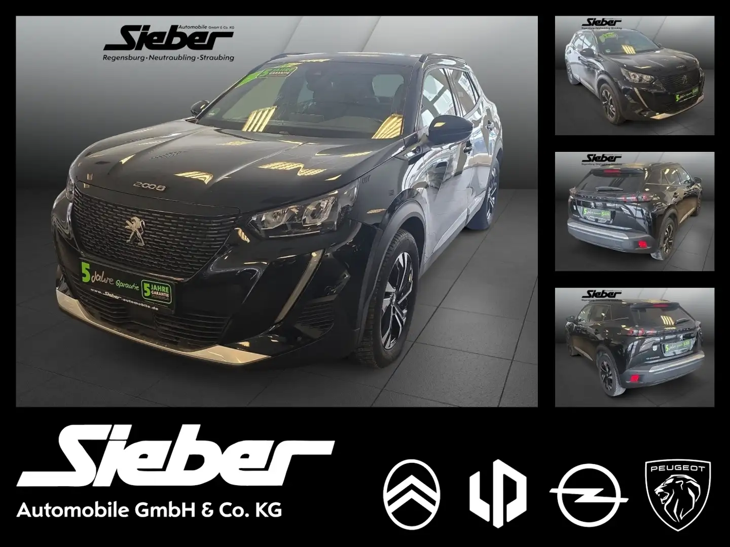 Peugeot 2008 e- Elektromotor 136 Allure *Kamera*LED*PDC* Schwarz - 1