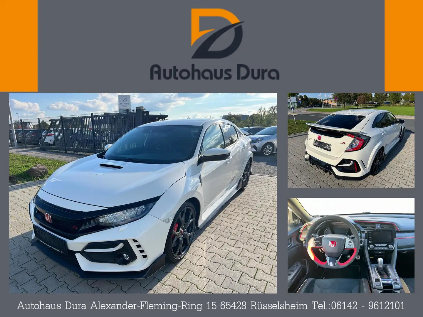 Honda Civic 2.0 VTEC Turbo Type R Sport Line Navi+Led Blanc - 1