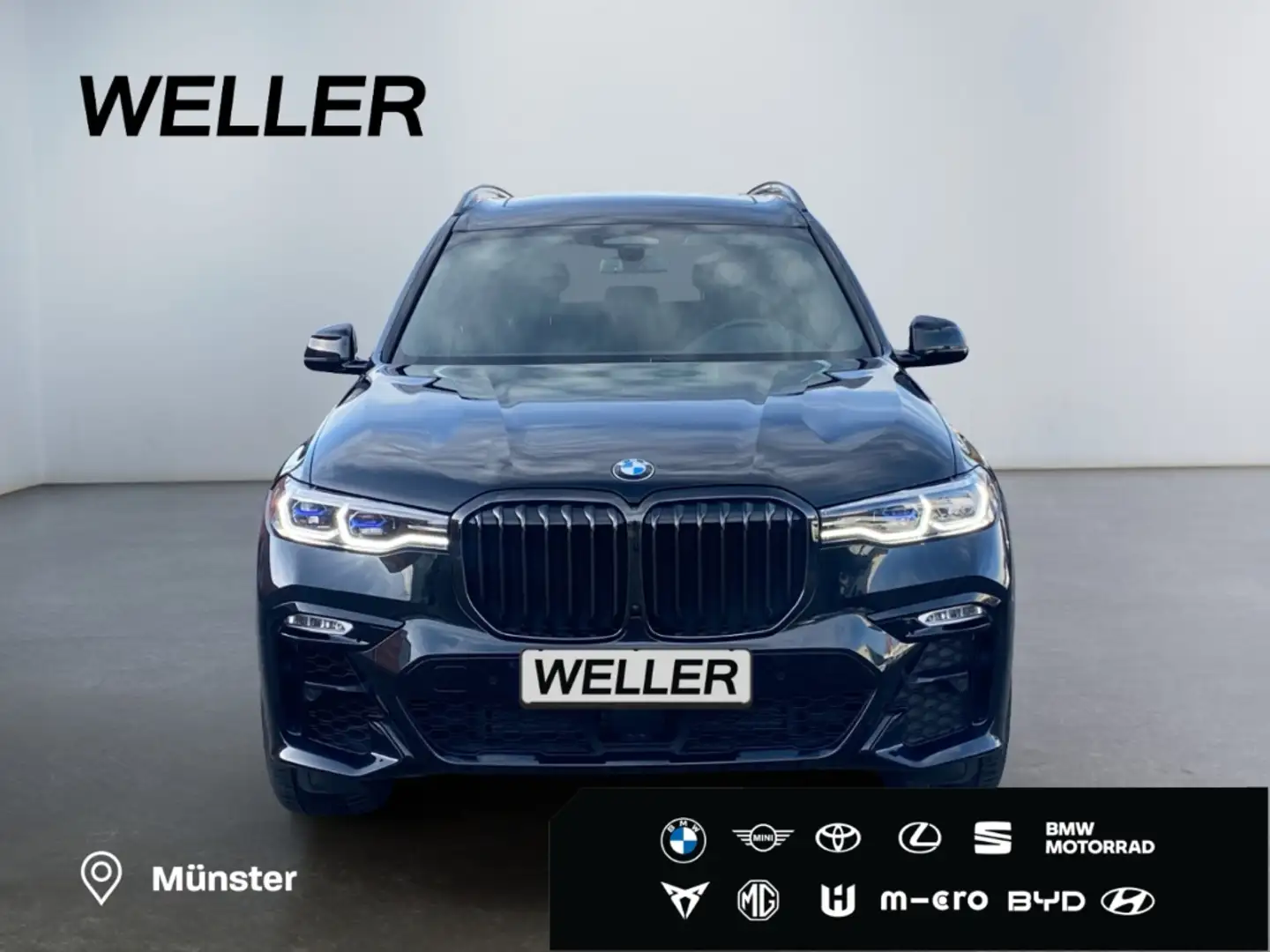 BMW X7 xDr 40d M Sport *Laser*360°*AHK*Pano*21Zoll* Noir - 2