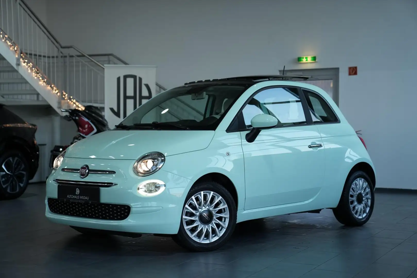 Fiat 500 Lounge *AUTOMATIK*PANO*LED* Grün - 1