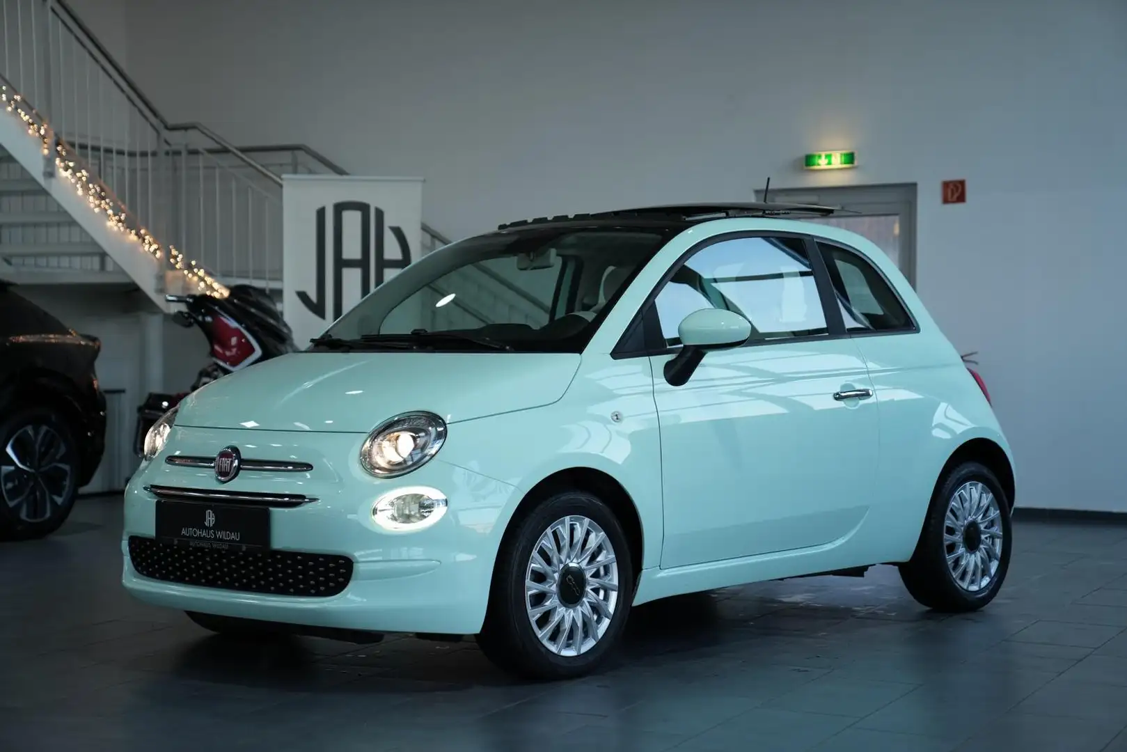 Fiat 500 Lounge *AUTOMATIK*PANO*LED* Grün - 2