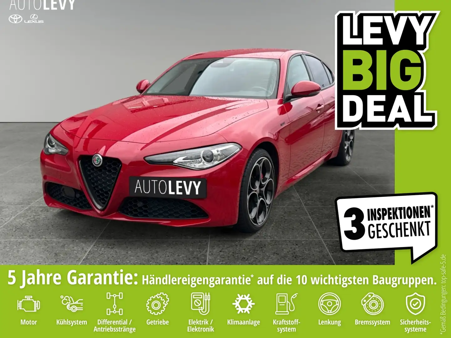 Alfa Romeo Giulia 2.0 Sprint PDC*LED*NAVI*SHZ*LHZ*ACC Rot - 1