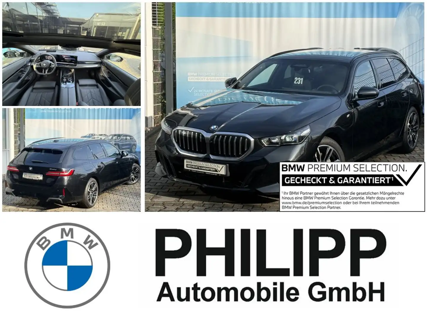 BMW 540 d xDrive M Sport PANO AHK B&W StHg Autobahnas Schwarz - 1