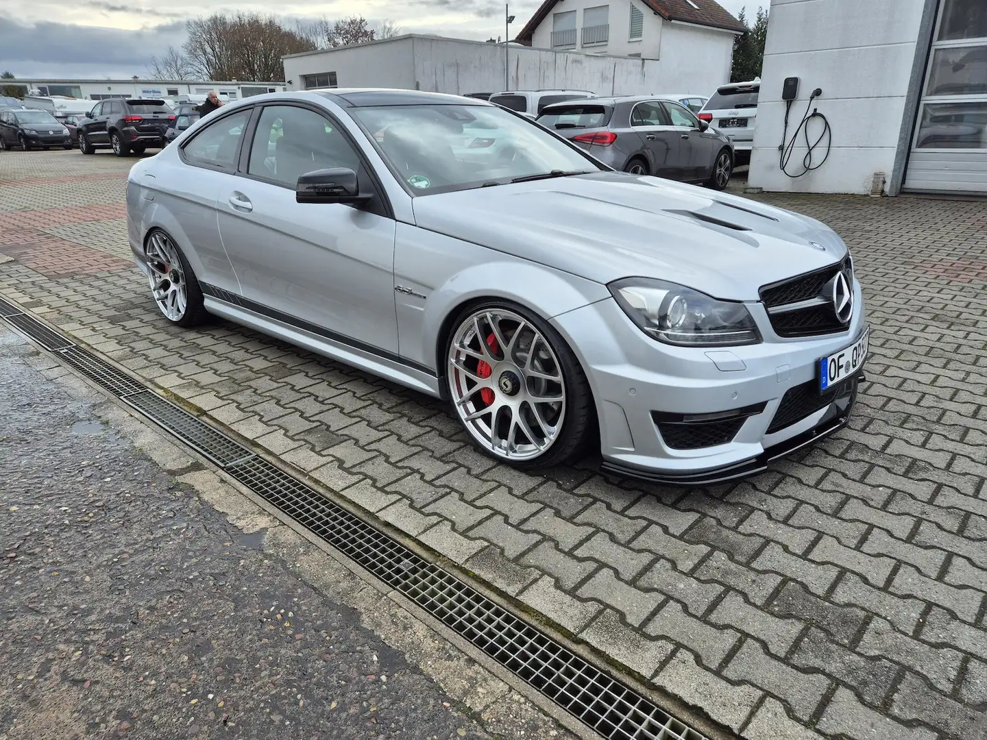 Mercedes-Benz C 63 AMG Coupe Edition 507 Panoramadach Silber - 2