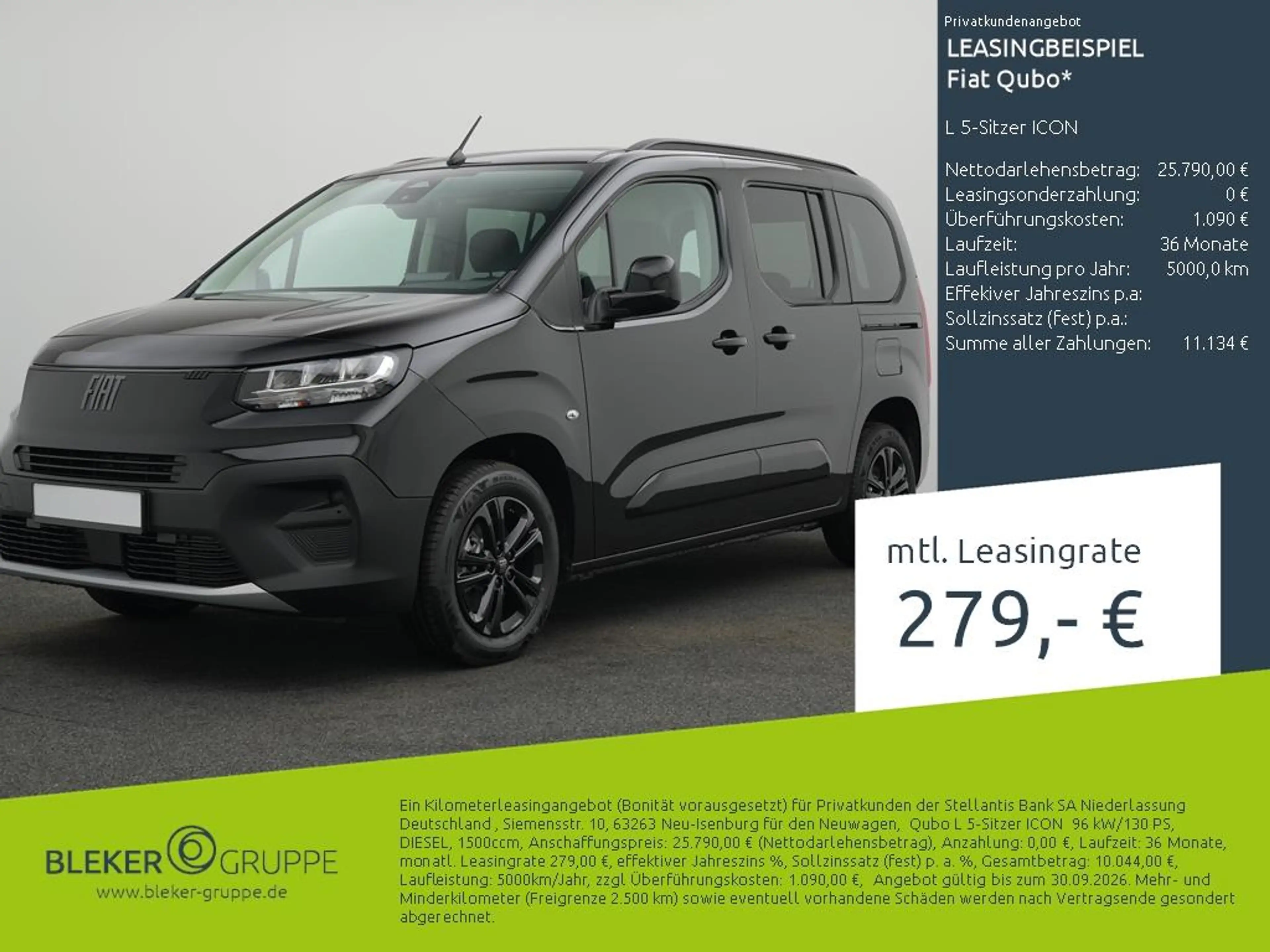 Fiat Qubo L 5-Sitzer ICON