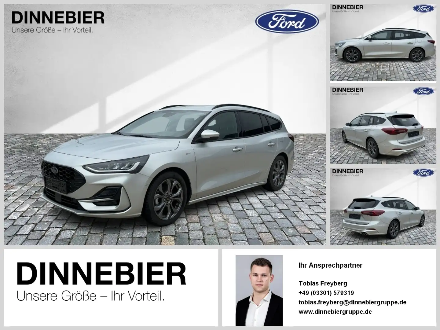 Ford Focus ST-Line LED+AHK+Navi+Kamera+Winterpaket Silber - 1