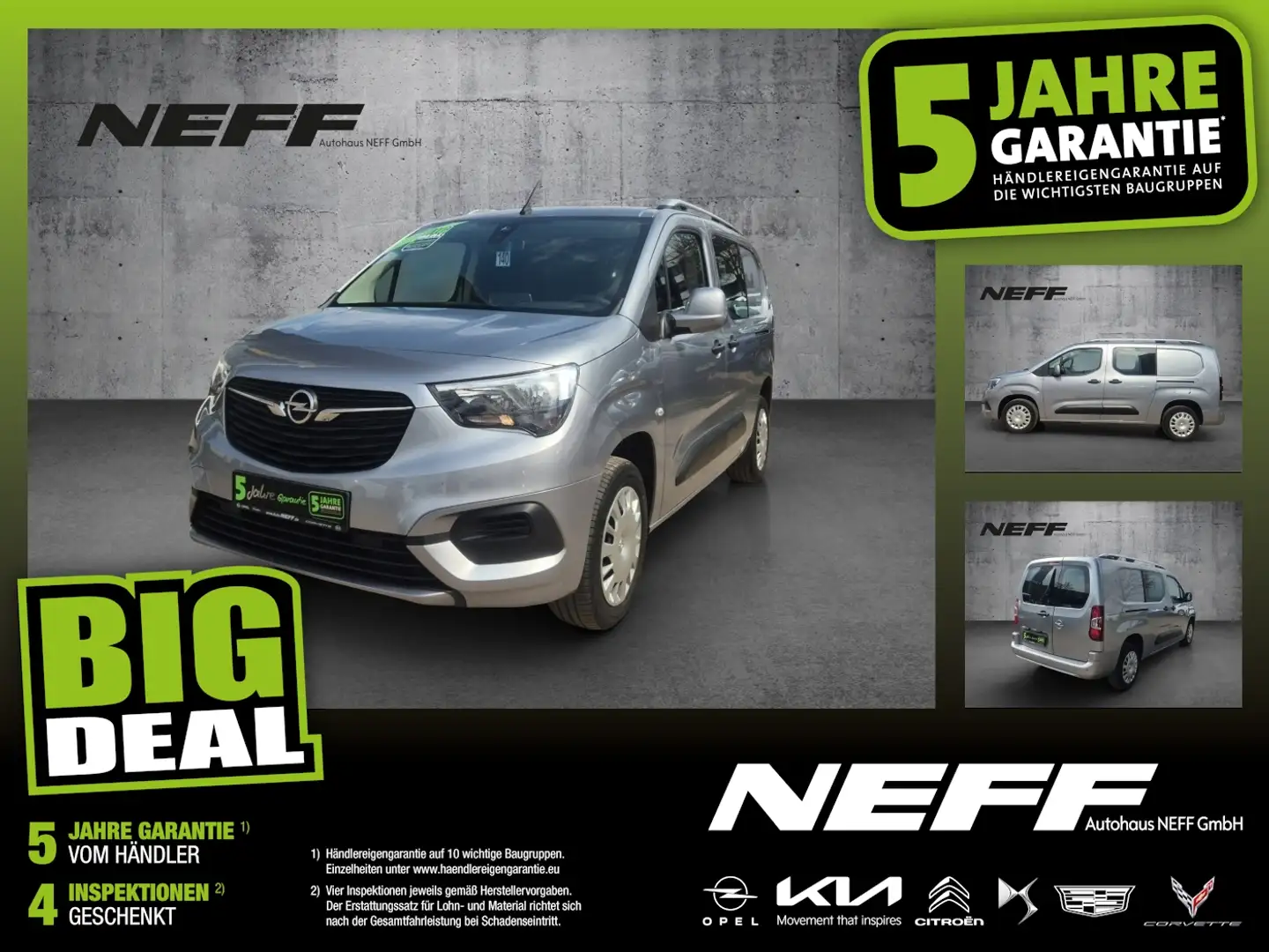 Opel Combo E Cargo XL Klima Grau - 1