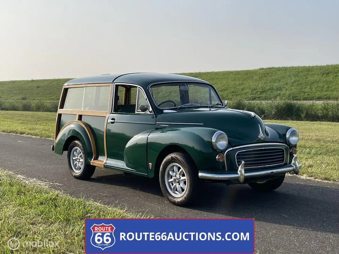 Oldtimer Morris Minor 1000 Traveller | 1969 | Route 66 Auctions Schwarz - 1