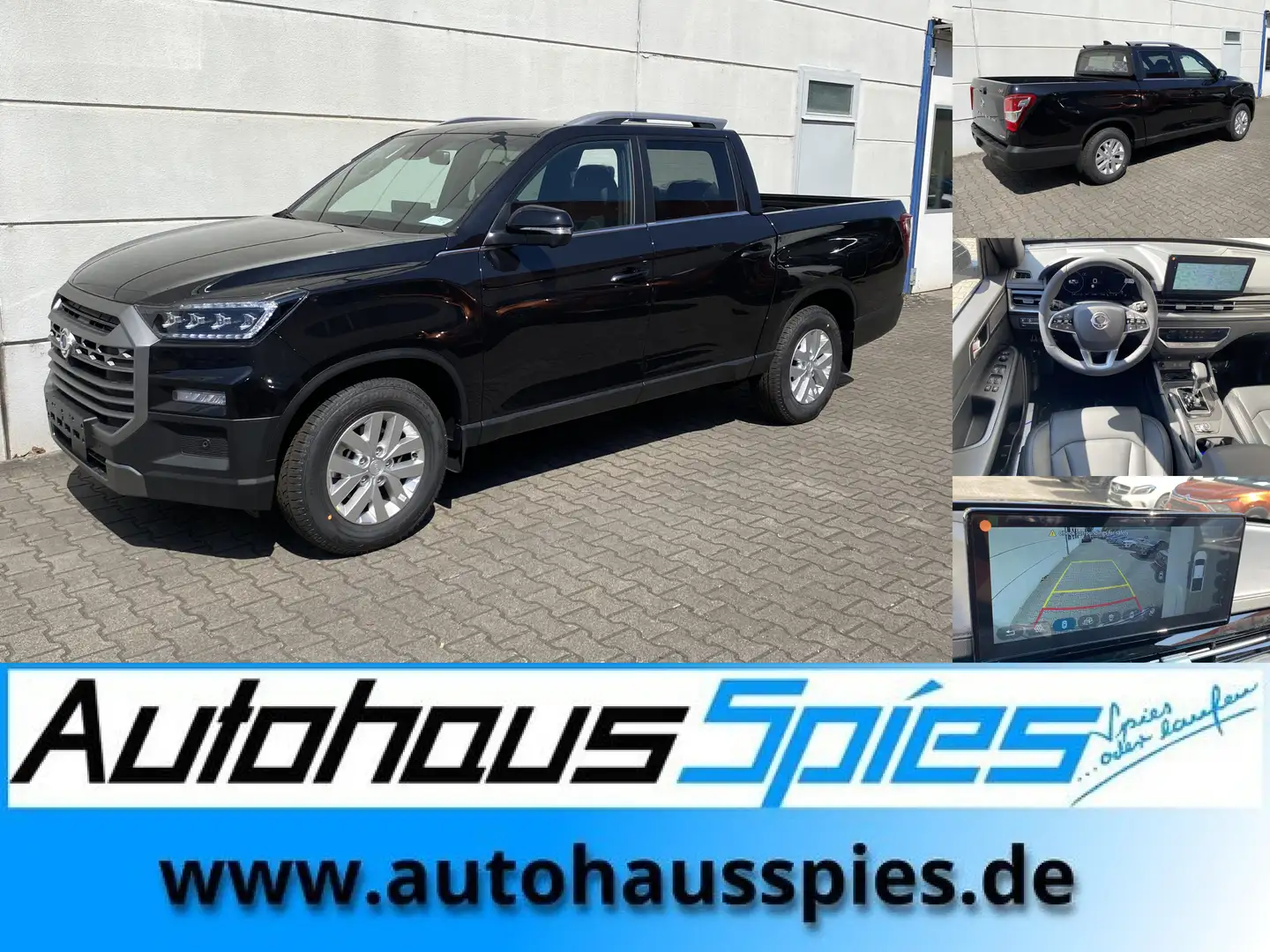 SsangYong Musso Grand 2.2 E-XDI AT 4WD Lux MY25 Ass Paket Leder 3. Schwarz - 1
