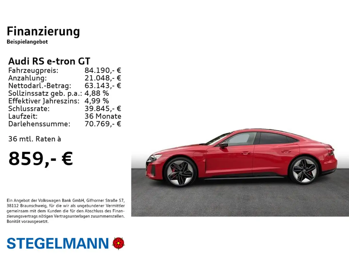 Audi RS e-tron GT qu. Carbonpaket*RS-Designpaket rot Красный - 2