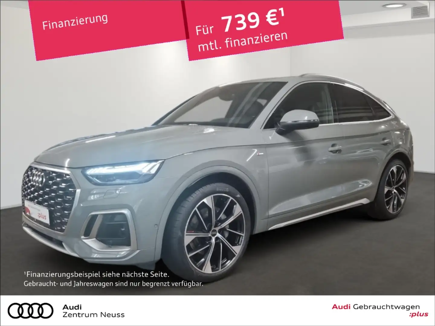 Audi Q5 Sportback S line 50 TFSIe quattro NAVI 360KAMERA C Grau - 1