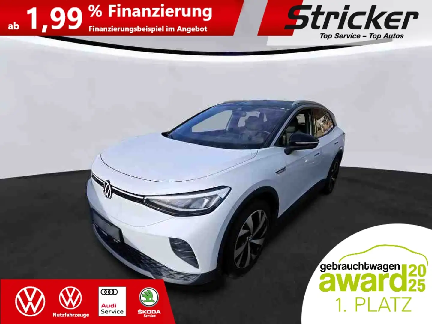 Volkswagen ID.4 1st 150/77 265,-ohne Anzhalung AHK ACC Pumpe Weiß - 2