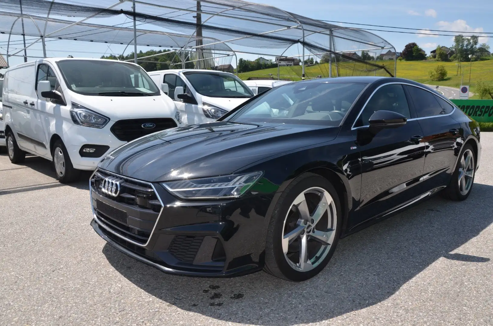 Audi A7 SB 50 TDI quattro S-Line Matrix Standheizung 1.Bes Schwarz - 2