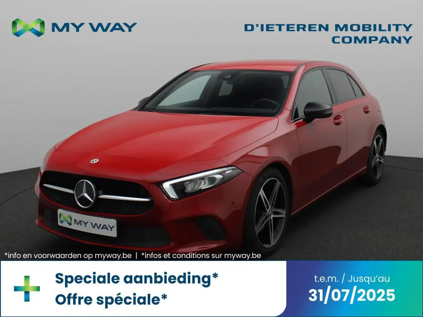 Mercedes-Benz A 180 A180d 116 PK 7 G-DCT / Leder / Camera / GPS Rouge - 1