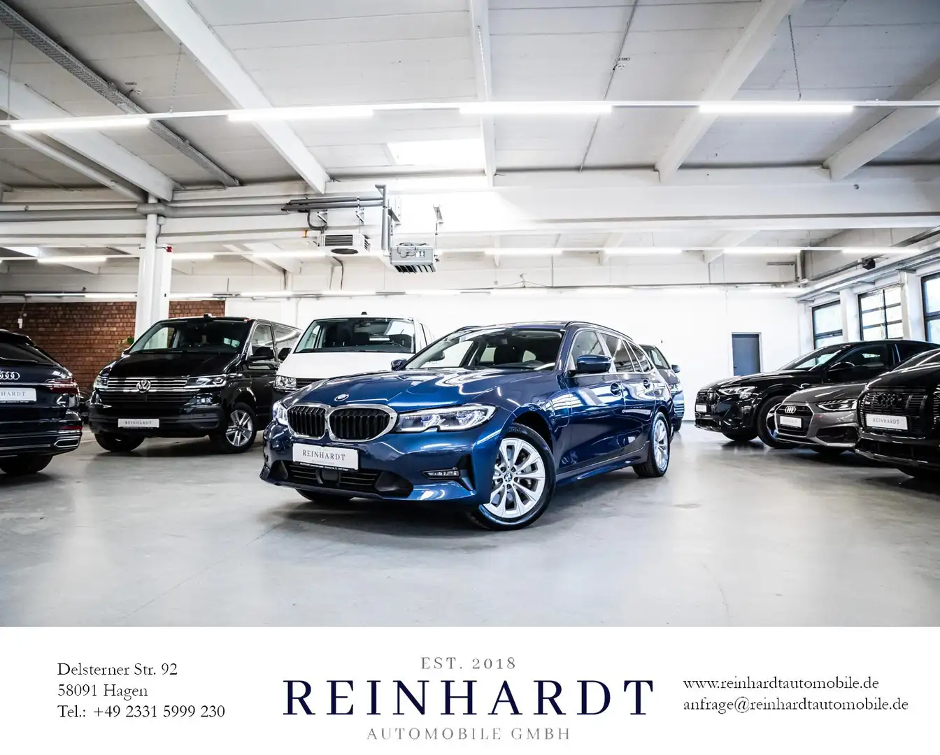 BMW 330 e TOURING ADVANTAGE LASER/ACC/HuD/PANO/360° Blau - 1