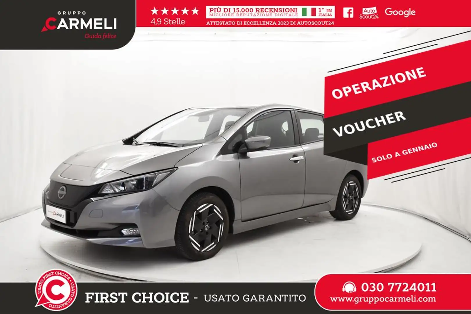 Nissan Leaf Acenta 40kWh 150cv Gris - 1