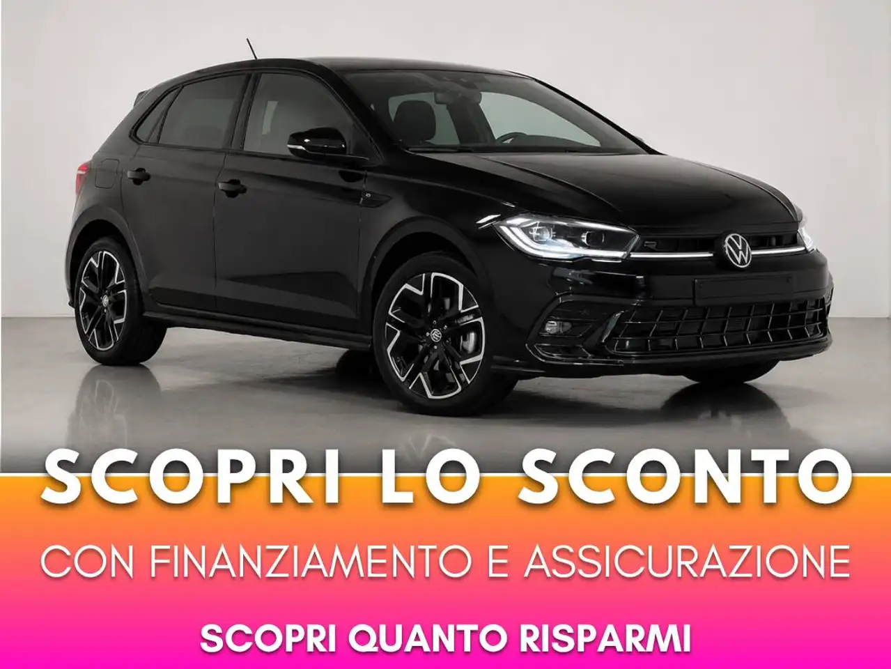 Volkswagen Polo R-Line Plus 1.0 95 cv + Fari Matrix