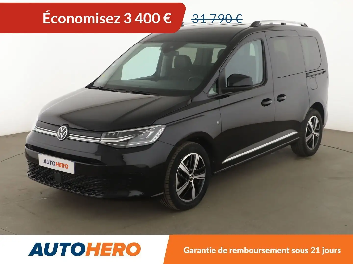 Volkswagen Caddy 2.0 TDI Style BV6 Noir - 1