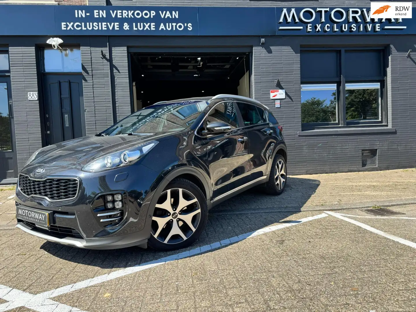 Kia Sportage 1.6 T-GDI 4WD GT-Line |AUTOMAAT|LEDER|CAMERA|STOEL Zwart - 1