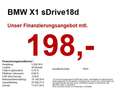BMW X1 sDrive18d AHK/PANO/ParkAssi/TEMPO/S-SITZ/CD Grau - thumbnail 1