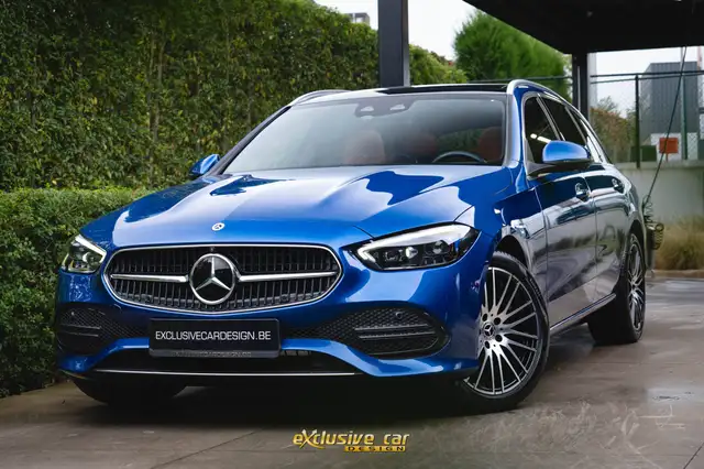 Mercedes-Benz C 200 Break Avantgarde /Panodak/Sienna Bruin leder interieur/Massage/Digital Light LED/360°Cam/Achterasbesturing/HUD/Trekhaak/