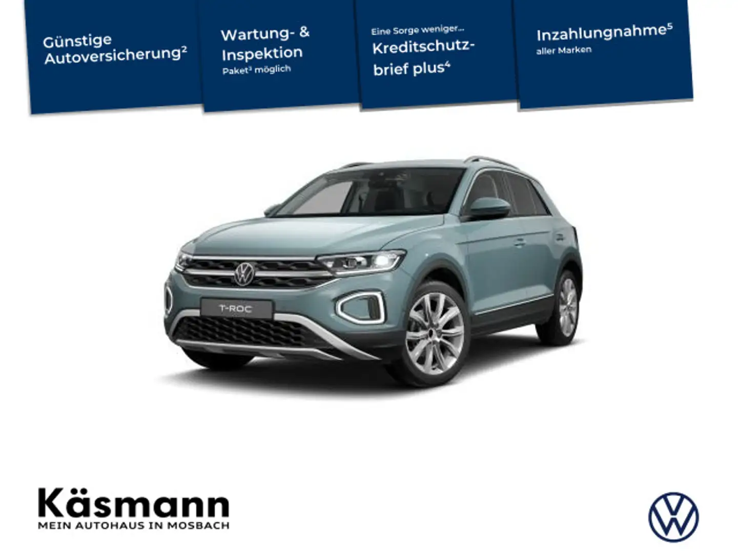 Volkswagen T-Roc Style 1.5TSI AHK KAM IQ.DRIVE Blau - 1