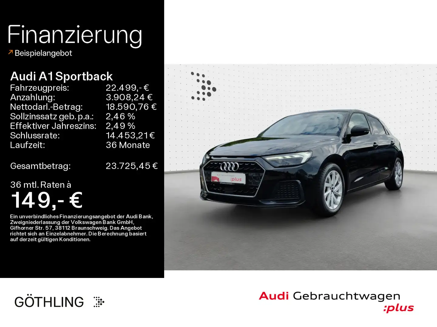 Audi A1 30 TFSI S line*Sonos*LED*Virtual*Na Noir - 1
