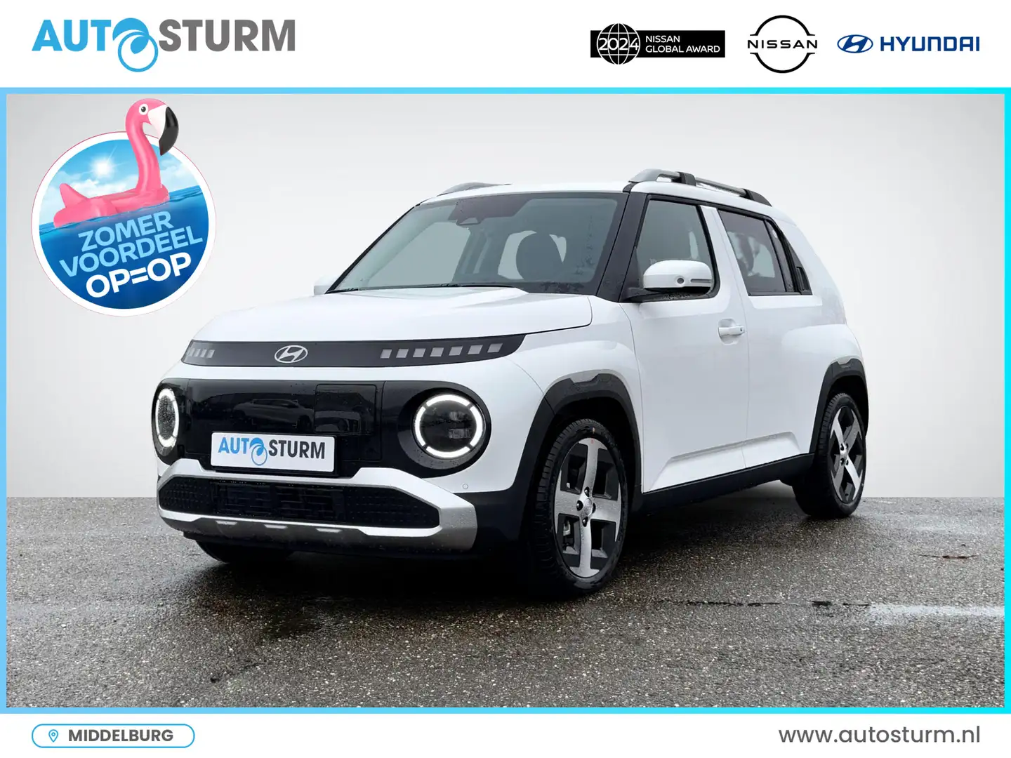 Hyundai Inster Evolve 49 kWh Direct Beschikbaar! Білий - 1