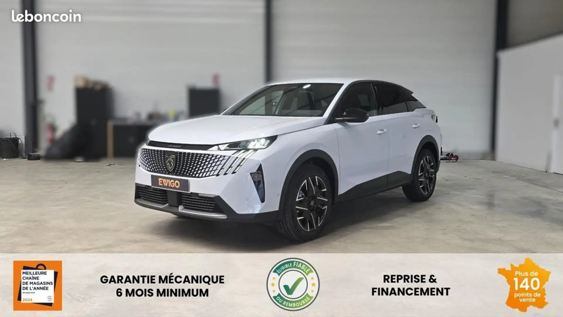 Peugeot 3008 HYBRID 136 E-DCS6 ALLURE + NAVI PACK 360 VISION &  Blanc - 1