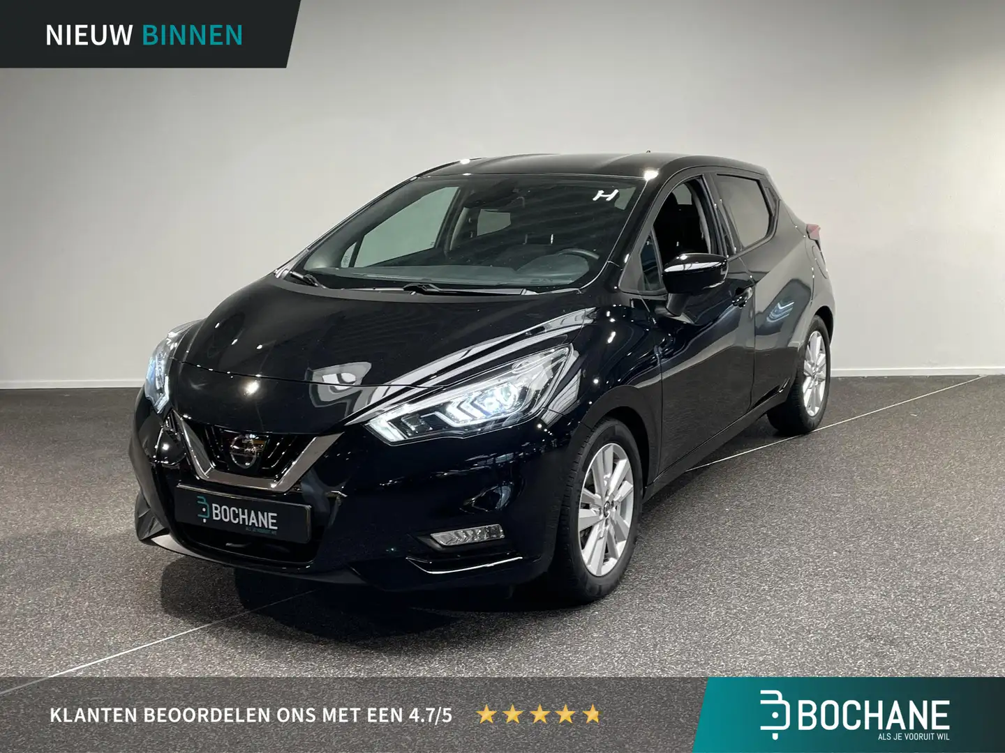 Nissan Micra 1.0 IG-T N-Connecta Airco | Apple carplay/ Android Zwart - 1