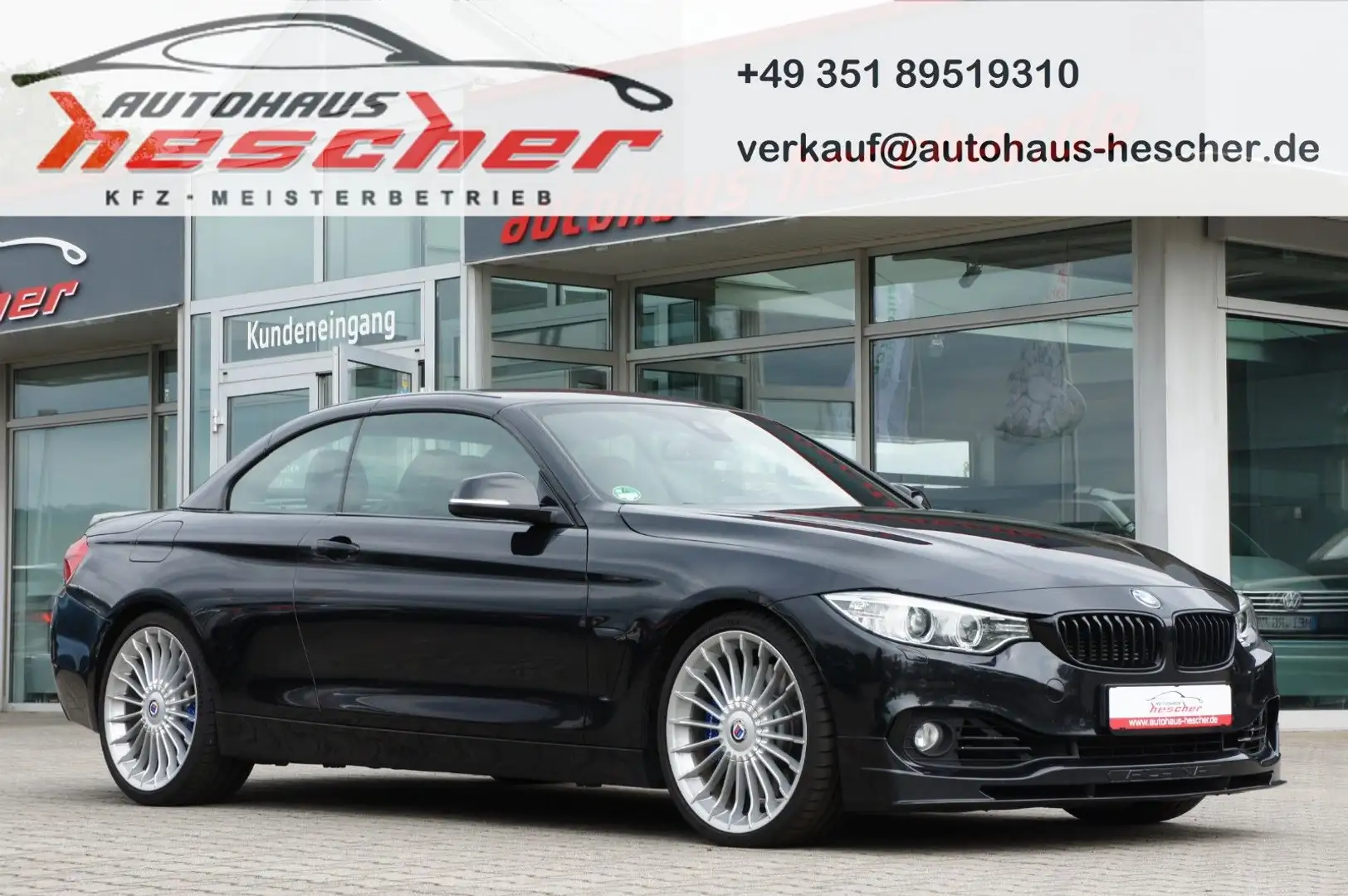 Alpina B4 Cabrio 3.0 Biturbo *AKRAPOVIC*HEAD-UP*NAVI* Noir - 1