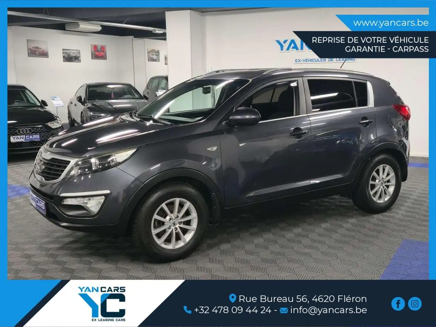 Kia Sportage 1.7 CRDi 2WD Lounge * ENTRETENUE * GARANTIE 1 AN Gris - 1